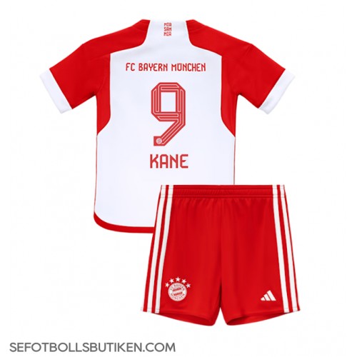 Bayern Munich Harry Kane #9 Replika Babykläder Hemma matchkläder barn 2023-24 Korta ärmar (+ Korta byxor)